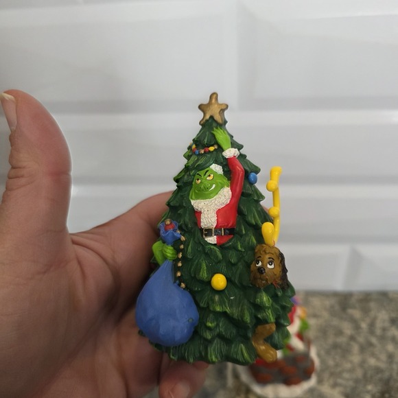 2-Dr Seuss Grinch In Chimney Stealing Christmas Resin Figures 3.75 - Picture 2 of 7